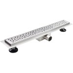 Gumi caniveau de douche � l'italienne motif bulle l. 60 cm acier inoxydable, siphon anti - odeurs � d�bit ...