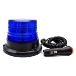 Gyrophare bleu led, phare d'avertissement clignotant magntique pour vhicule avec prise allume - cigare ...