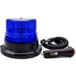Gyrophare bleu led, phare d?avertissement clignotant magn�tique pour v�hicule avec prise allume - cigare ...