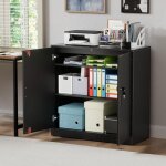 H. j wedoo armoire bureau, meuble rangement bureau fermant � cl� avec 2 porte, 15mm armoire de rangement ...