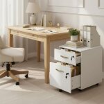 H. j wedoo caisson � roulettes verrouillable avec 2 tiroirs, 5 roulettes, barres de suspension r�glables ...