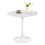 Table ronde de style mdival moderne - 75 cm pour cuisine / salle  manger / salon / bureau - plateau ...