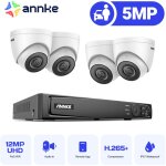 H500 poe tower kit de vidosurveillance 6mp nvr 4x 5mp camras ip systme de camra extrieure, exir ...