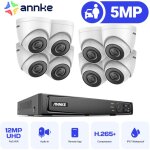 H500 poe tower kit de vid�osurveillance 6mp nvr 8x 5mp cam�ras ip syst�me de cam�ra ext�rieure, exir ...