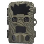 H8201 double lentille chasse cam�ra panneau solaire faune nuit vision surveillance jeu �tanche cam