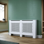 Habillage de radiateur sonni couverture de radiateur couverture de radiateur 112x19x81. 5cm grille croisée ... Habillage de radiateur sonni couverture de radiateur couverture de radiateur 112x19x81. 5cm grille croisée ...
