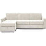 Habitat et jardin - canap� d'angle r�versible convertible express en tissu 'celia' - 3 places - beige ...