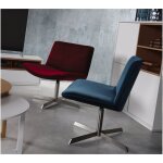 Habitat et jardin - fauteuil 'kiss' - velours - bleu