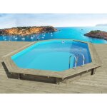 Habitat et jardin - piscine bois ' miami 145 ' - 4. 86 x 3. 36 x 1. 45 m