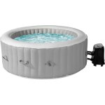 Habitat et jardin - spa gonflable 4 places 'santorin' - 180 x 180 x 65 cm - gris
