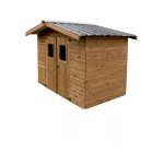 Habrita - abri de jardin bois foresta the2420. 02t therma double pente 7, 04m2 brun doré sans plancher ... Habrita - abri de jardin bois foresta the2420. 02t therma double pente 7, 04m2 brun doré sans plancher ...