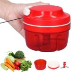 Hachoir � oignons, ustensiles de cuisine shredder hachoir � l�gumes hachoir manuel (rouge)