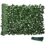 Haie artificiel brise - vue d�coration rouleau 3l x 1h m feuillage h�tre r�aliste anti - uv, feuilles ...