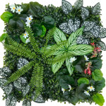 Haie artificielle 50 cm x 50 cm, protection et intimit� pour jardin, toile de fond murale en gazon synth�tique ...