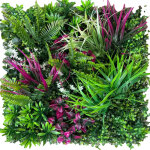 Haie artificielle 50 cm x 50 cm, protection et intimit� pour jardin, toile de fond murale en gazon synth�tique ...