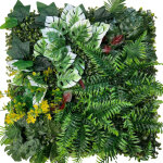 Haie artificielle 50 cm x 50 cm, protection et intimit� pour jardin, toile de fond murale en gazon synth�tique ...