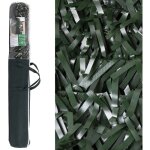 Haie de jardin artificielle 1, 50x3 m cl�ture de protection de jardin � feuilles bicolore larges avec ...