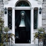 Halloween 3d nonne porte autocollant effrayant nonne r�aliste porte papier peint bricolage porte autocollant ...