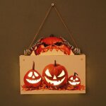 Halloween horreur fantme fantme numro de maison en bois suspendu accessoires de dcoration citrouille ...