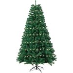 Haloyo 150 cm sapin de nol artificiel avec led lumires, arbre de nol artificiel, support en fer, ...