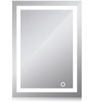 Haloyo - miroir salle de bain led, miroir lumineux salle de bain avec interrupteur tactile lumire 50 ...