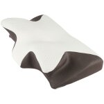 Oreiller orthop�dique en mousse � m�moire de forme, oreiller cervical ergonomique, noir et blanc