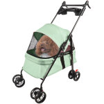 Haloyo� poussette pour chien � 4 roues, poussette buggy, chariot pour chat portable avec panier de rangement ...