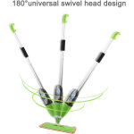 Spray balai vaporisateur, balai serpillre microfibre avec vaporisateur, vert - haloyo