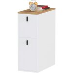 Haloyo - table d'appoint moderne avec 2 tiroirs, bout de canap�, table basse, pour salon, chambre, 25x50x70cm, ...