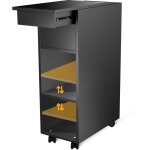 Haloyo - table d'appoint moderne roulante, , bout de canapé, table basse, pour salon, chambre, 45x25x70cm, ... Haloyo - table d'appoint moderne roulante, , bout de canapé, table basse, pour salon, chambre, 45x25x70cm, ...