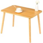 Haloyo� table basse, table de salon moderne minimaliste, assemblage facile, 60x40x40cm, noyer