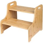 Haloyo tabouret  2 marches en bois pour enfants, repose - pieds bureau, support polyvalent et robuste, ...