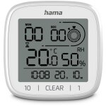 Hama - horloge salle bains num. ''chypre'', ventouse, � poser et � susp. , blche