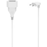 Rallonge avec prise europenne coude, pour l??intrieur, 3 m, blanc hama