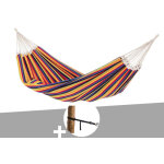 Hamac 3 places paradiso tropical + kit attaches t - strap - amazonas