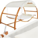 Hamac avec cadre en bois pour 2 personnes capacité de charge de 250 kg, 328 x 160 x 171, 5 cm Hamac avec cadre en bois pour 2 personnes capacité de charge de 250 kg, 328 x 160 x 171, 5 cm