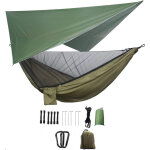 [jamais utilis�] hamac de camping - hamac double - moustiquaire, moustiquaire - mouche de pluie - tissu ...