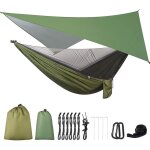 Hamac de camping - hamac double - moustiquaire, moustiquaire - mouche de pluie - tissu de parachute haute ...