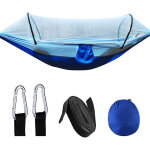 Hamac de camping avec filet en taffetas de nylon 210t, tente hamac � ouverture rapide automatique pour ...