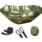 Hamac de camping avec moustiquaire, 1 - 2 personnes, portable et lger, parachute pop - up pour l'extrieur ...