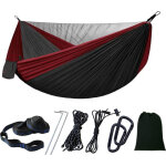 Hamac de camping avec moustiquaire, hamac d'ext�rieur 2 personnes, 300 kg capacit� de charge hamac, ultra ...