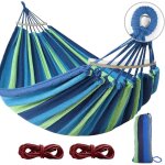 Hamacs hamac de camping portable am�lior� hamac en tissu confortable pouvant supporter jusqu'� 250 kg, ...