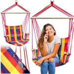 Hamac chaise suspendue jardin balan�oire � bascule br�silienne cocon suspendu