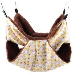 Hamac chaud lit suspendu sac de couchage maison pour �cureuil petits animaux domestiques (l)