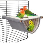 Hamac chauffant pour oiseaux, nid pour perroquets et hamsters, accessoires pour cages  perroquets, ensemble ...