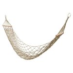 Hamac en corde de coton, filet  suspendre, hamac pour intrieur ou extrieur, hamac simple avec baton ...