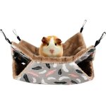 Hamac double couche pour cage d'animaux de compagnie, hamac suspendu pour rongeurs, hamac pour petits ...