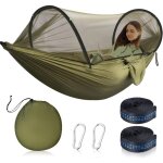 Hamac d'extrieur avec moustiquaire, hamac ultra - lger de voyage camping, charge maximale de 200 kg, ...