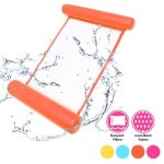 Hamac gonflable piscine 4 en 1 bou�e matelas gonflable facile pour adultes chaise de lit flottant portable ...