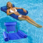 [jamais utilis�] hamac gonflable pour piscine, hamac flottant, matelas gonflable, chaise flottante portable ...